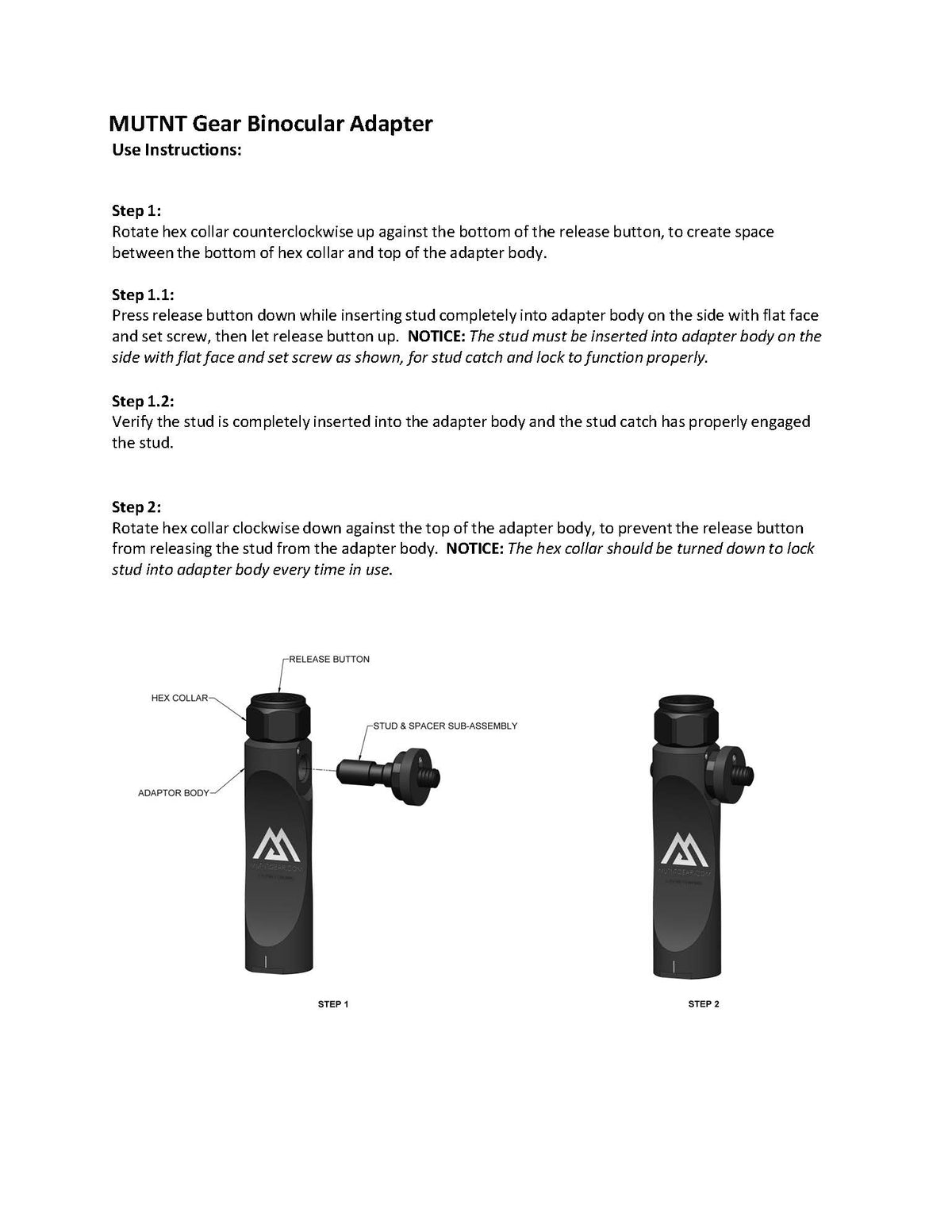 Universal Stud Tripod Adapter