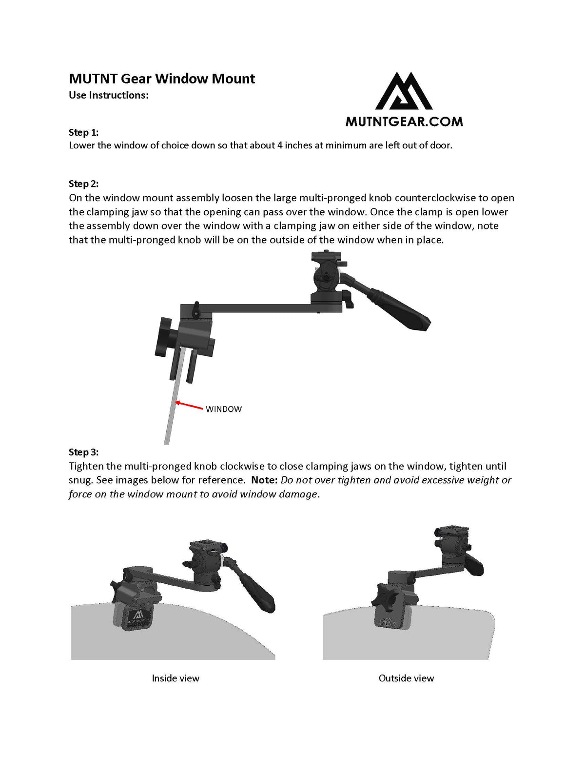 Binocular Window Mount